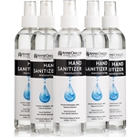 Home & Office Pack (5 pcs) SAVE 5%<br>Hand Sanitizer 80% Alcohol.<br>Moisturizing. Unscented. Liquid Rub. Splash / Natural Spray 8 oz<br>Total 40 fl oz (5 pcs)