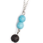 Turquoise and Lava Necklace