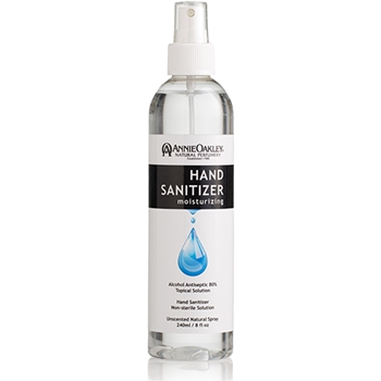 Hand Sanitizer 80% Alcohol.<br>Moisturizing-Unscented-Refillable<br>Liquid Rub. Natural Spray 8 fl oz