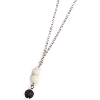 Black & White and Lava Necklace